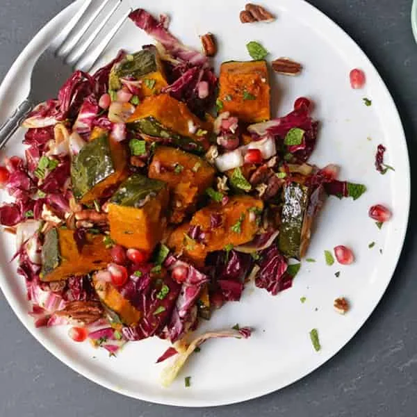 Kabocha Salad in plant-based culinary classes for continued education.