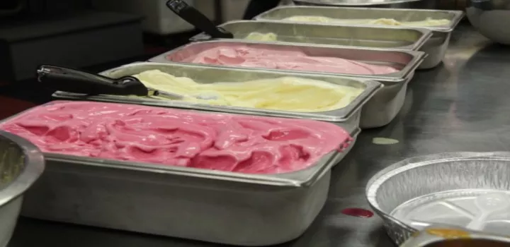 ice cream made at the institute of culinary education 