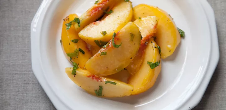 peach salad from food52 genius recipes