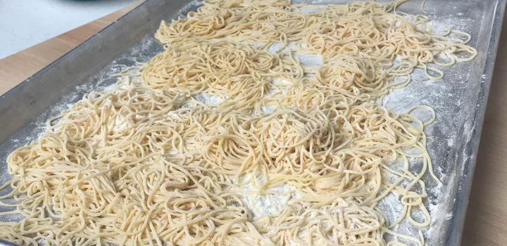 Chef Frank's pro pasta noodles.