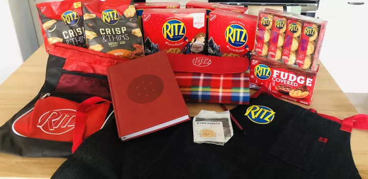Fernando won $1,000 and Ritz snacks and swag