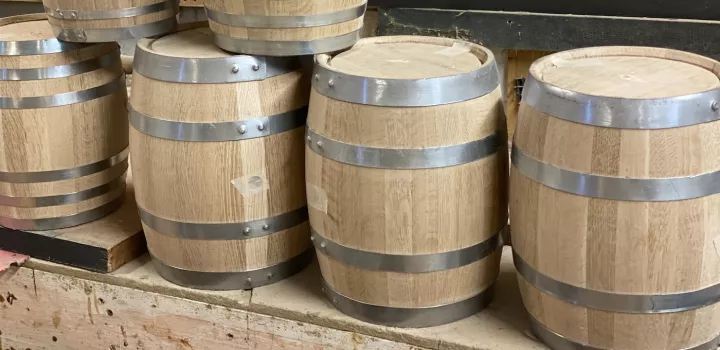coopered barrels