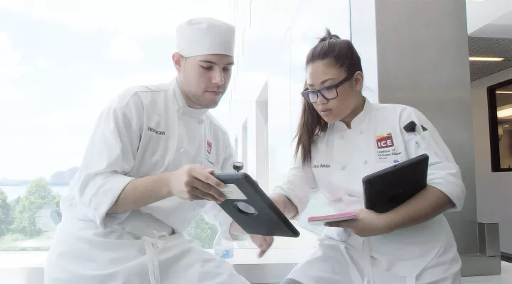 A student shares why she loves using iPads in class at the Institute of Culinary Education